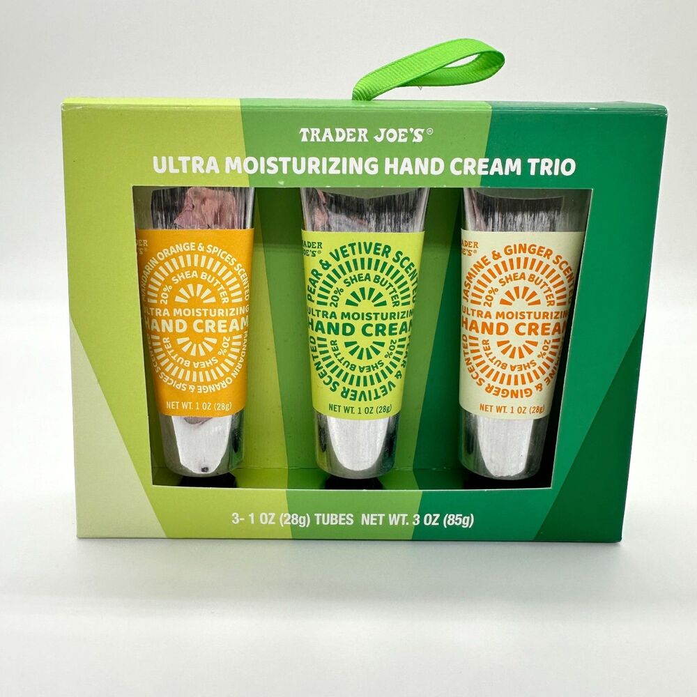 Trader Joe's Ultra Moisturizing Hand Cream Trio Mandarin Orange Pear Jasmine New